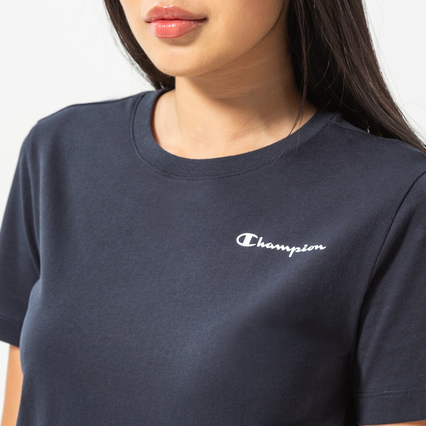 Дамска тениска CHAMPION ТЕНИСКА CREWNECK ТЕНИСКА 114912bs501 цвят тъмносин