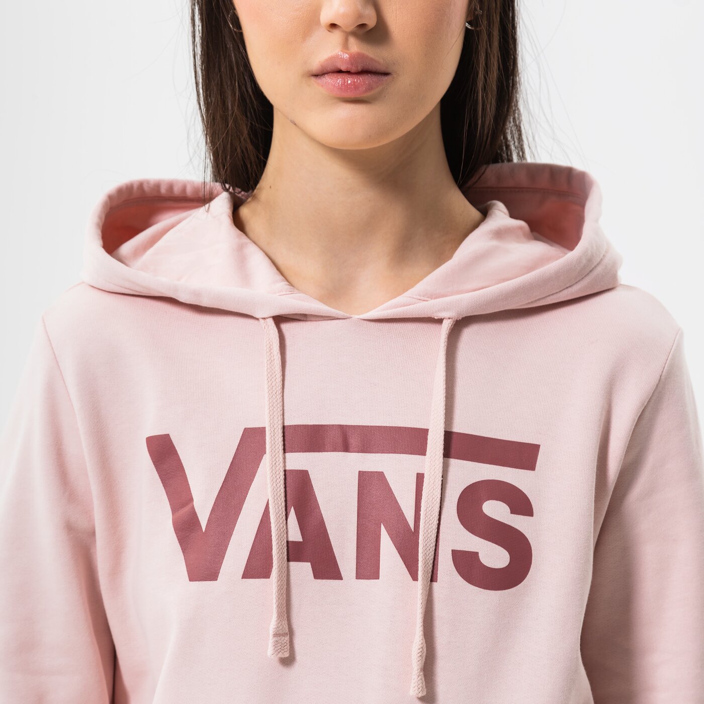 Дамски суичър VANS СУИТЧЪР С КАЧУЛКА WM CLASSIC V II HOODIE vn0a53ovyrr1 цвят розов
