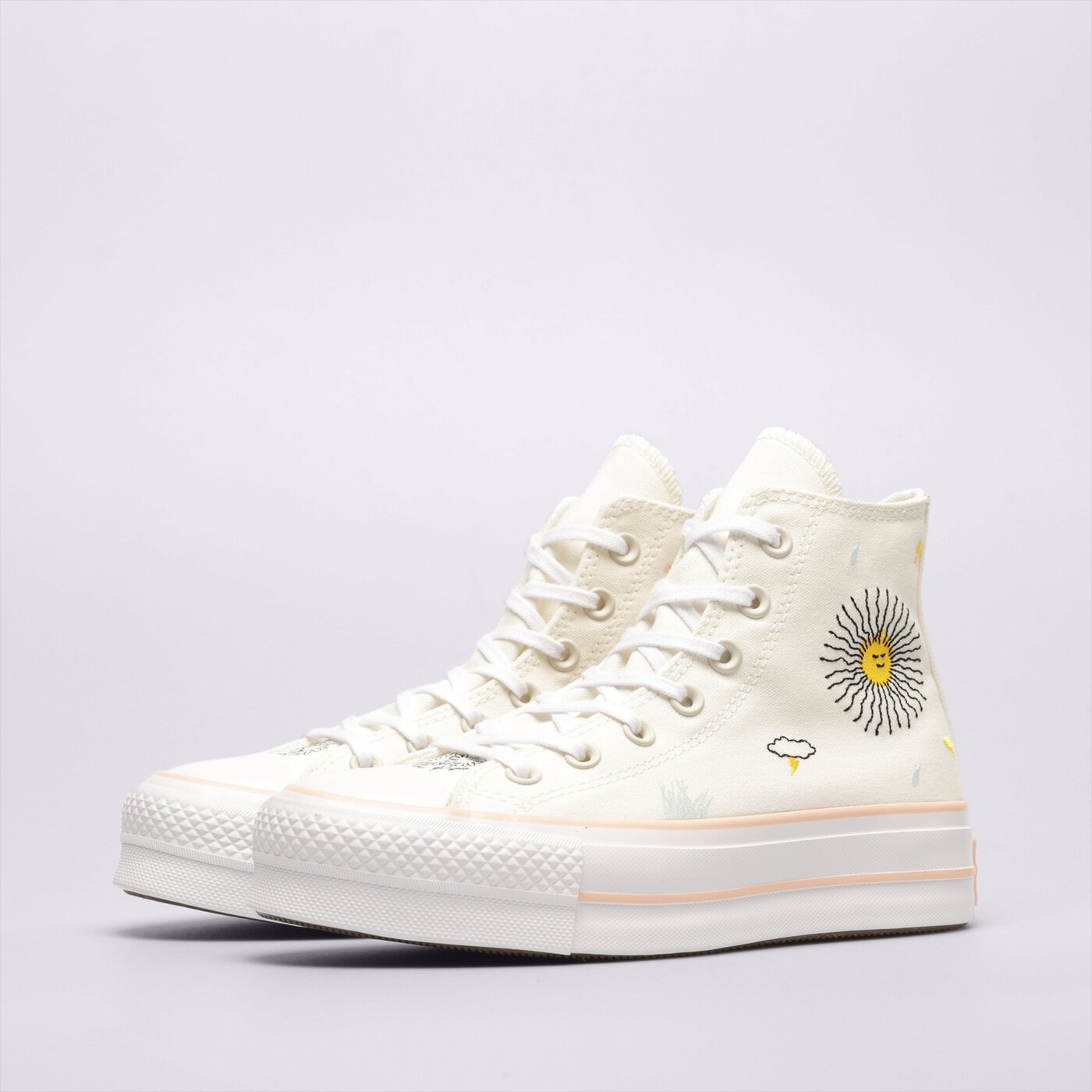 Дамски маратонки CONVERSE CHUCK TAYLOR ALL STAR LIFT a03516c цвят бял