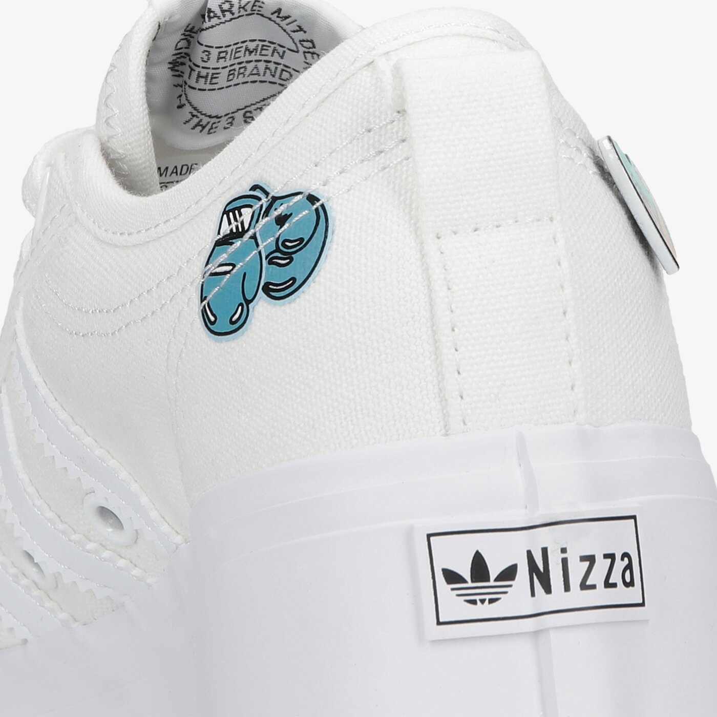 Детски маратонки ADIDAS NIZZA PLATFORM J fy2531 цвят бял