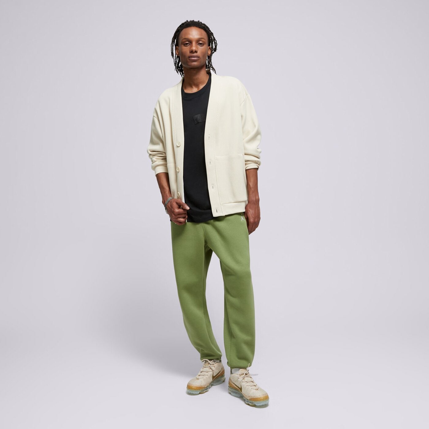 Мъжки панталони JORDAN ПАНТАЛОНИ M J ESS FLC fj7779-340 цвят каки