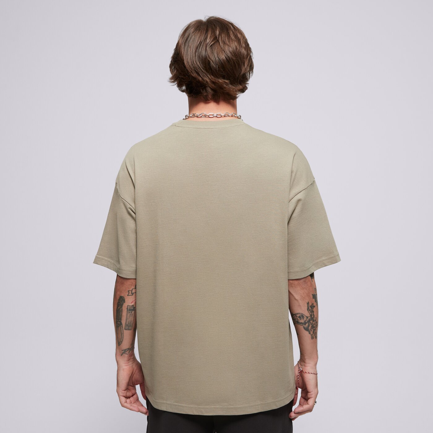 Мъжка тениска PUMA ТЕНИСКА WARDROBE ESS OVERSIZED TEE 629646 83 цвят бежов