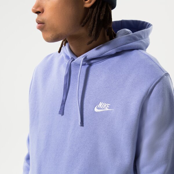 Мъжки суичър NIKE СУИТЧЪР С КАЧУЛКА M NSW CLUB HOODIE PO BB bv2654-569 цвят виолетов