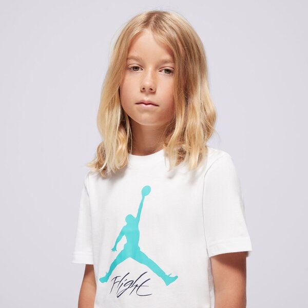 Детска тениска JORDAN ТЕНИСКА JDB BASELINE SS TEE BOY 95d385-001 цвят бял