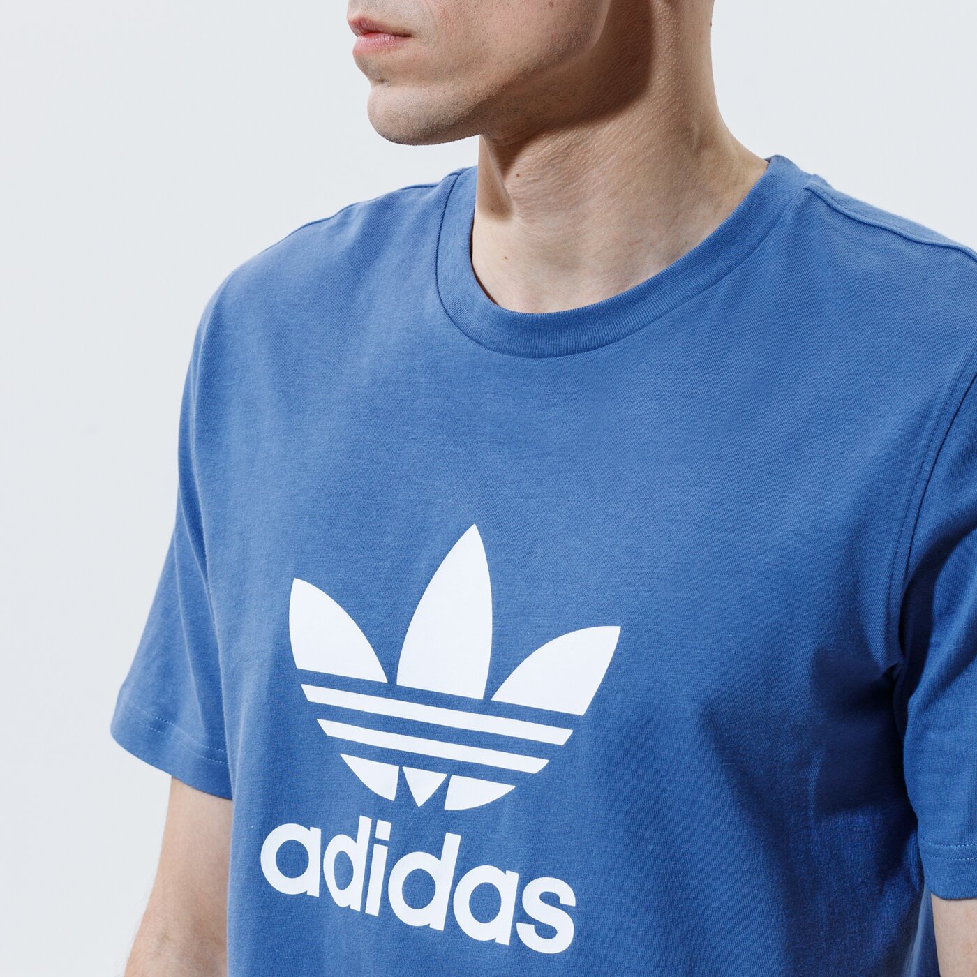 Мъжка тениска ADIDAS ТЕНИСКА TREFOIL ТЕНИСКА gn3467 цвят син