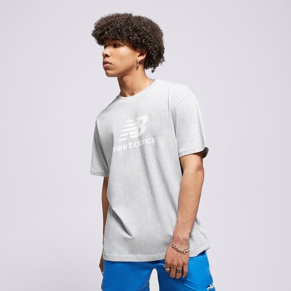 Мъжка тениска NEW BALANCE ТЕНИСКА NB ESSENTIALS LOGO TEE mt31541ag цвят сив