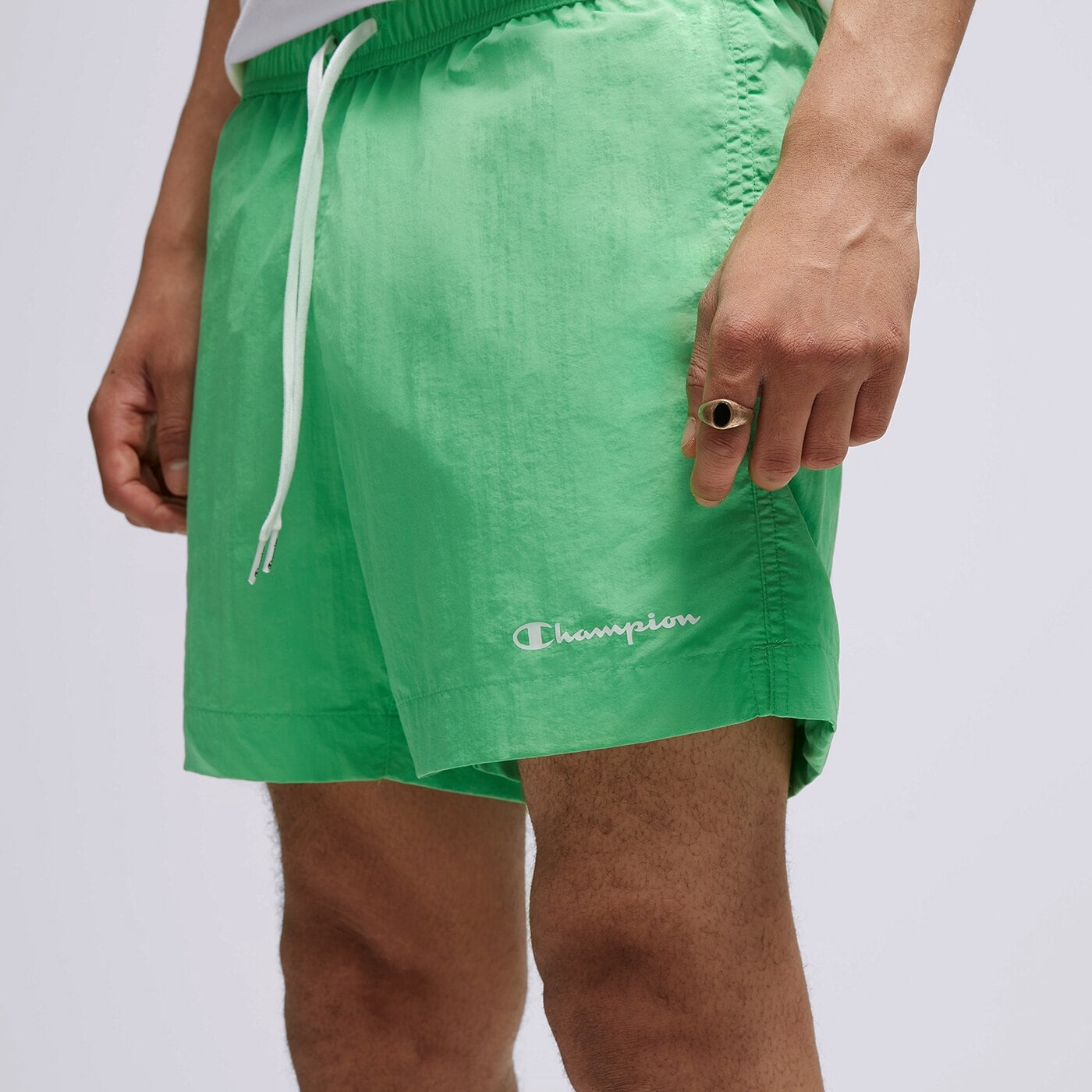 Мъжки къси панталони CHAMPION ШОРТИ BEACHSHORT 216069gs024 цвят зелен