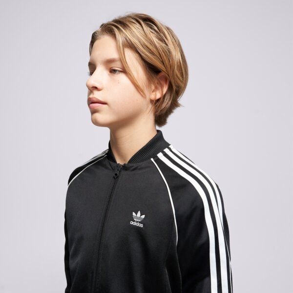 Детски суичър ADIDAS СУИТЧЪР СЪС ЗАКОПЧАВАНЕ S'STAR TТОП BLK/WHT B ix7628 цвят черен