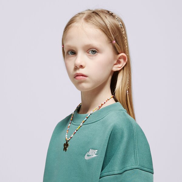 Детски суичър NIKE СУИТЧЪР SPORTSWEAR CLUB FLEECE GIRL fd2923-361 цвят зелен