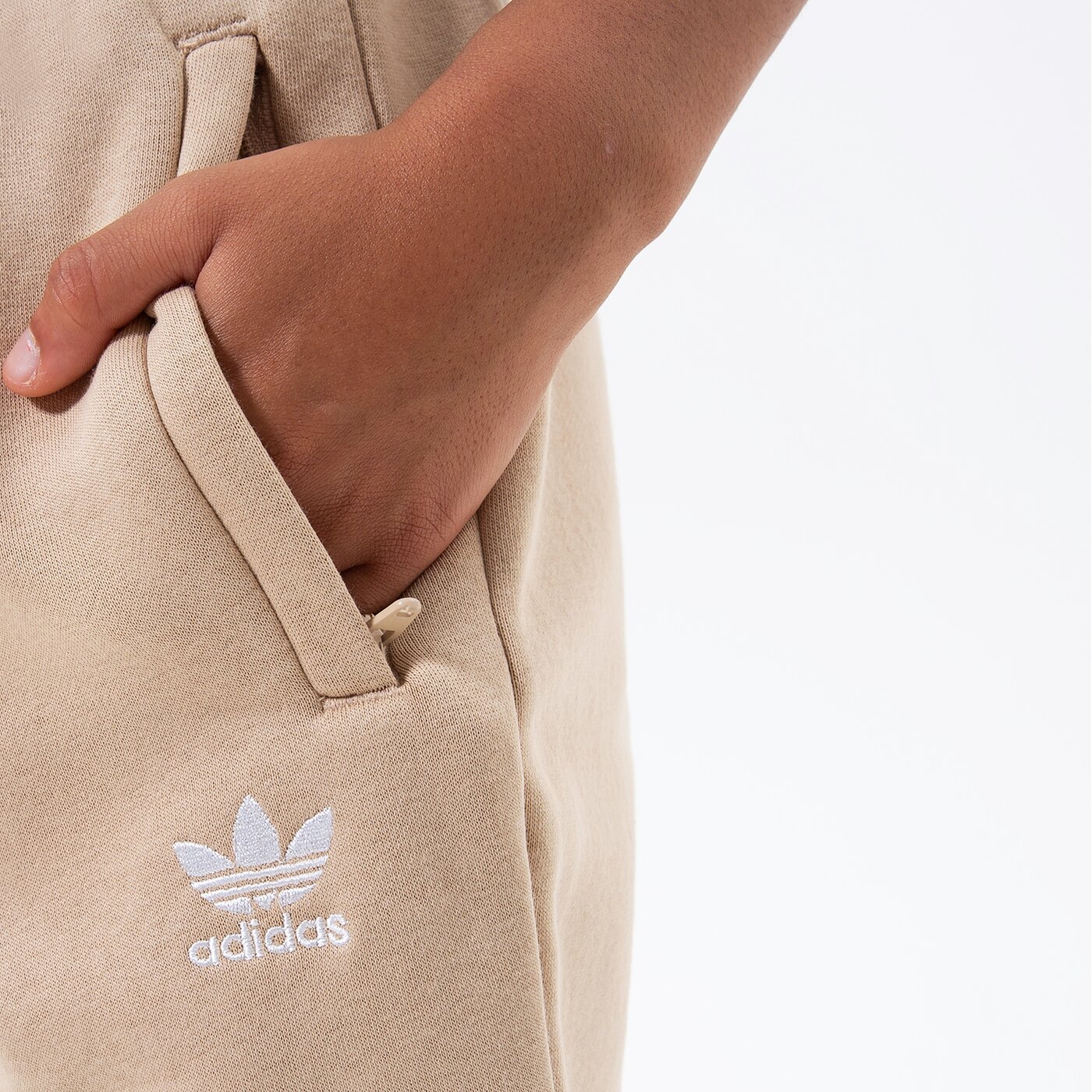 Детски панталони ADIDAS ПАНТАЛОНИ GIRL hk2860 цвят бежов