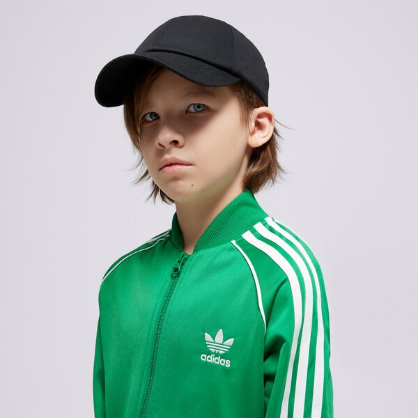 Детски суичър ADIDAS СУИТЧЪР СЪС ЗАКОПЧАВАНЕ SST TRACK ТОП BOY in4744 цвят зелен