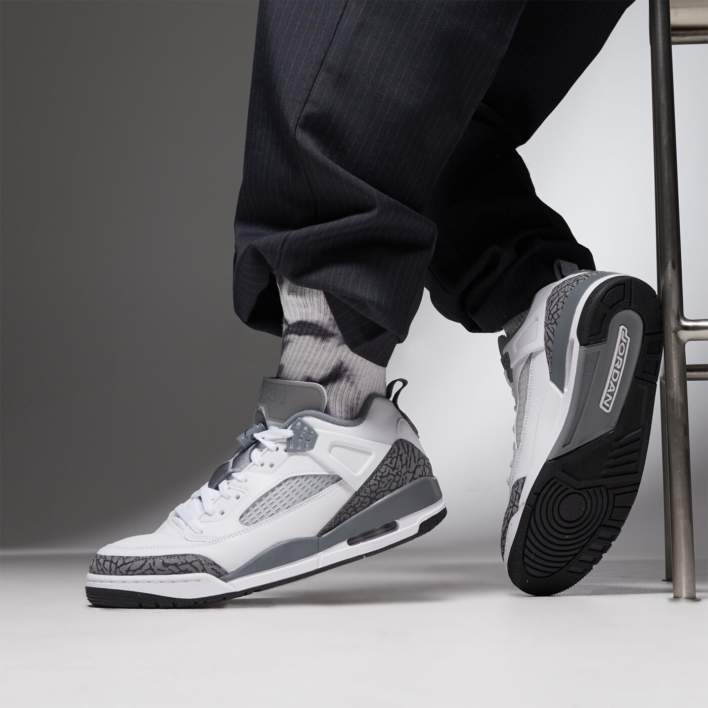 Мъжки маратонки JORDAN SPIZIKE LOW fq1759-102 цвят бял