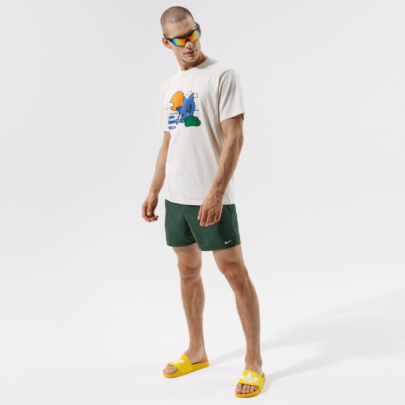 Мъжки къси панталони NIKE ШОРТИ NIKE ESSENTIAL 5" nessa560303 цвят зелен