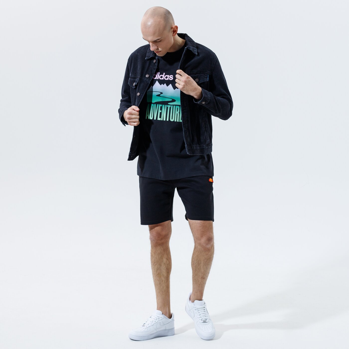 Мъжка тениска ADIDAS ТЕНИСКА ADV MOUNT TEE gn2357 цвят черен
