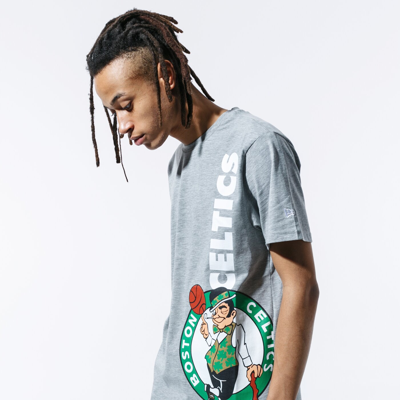 Мъжка тениска NEW ERA ТЕНИСКА SS NBA TEAM TEE BOSCEL LGH 12033446 цвят сив