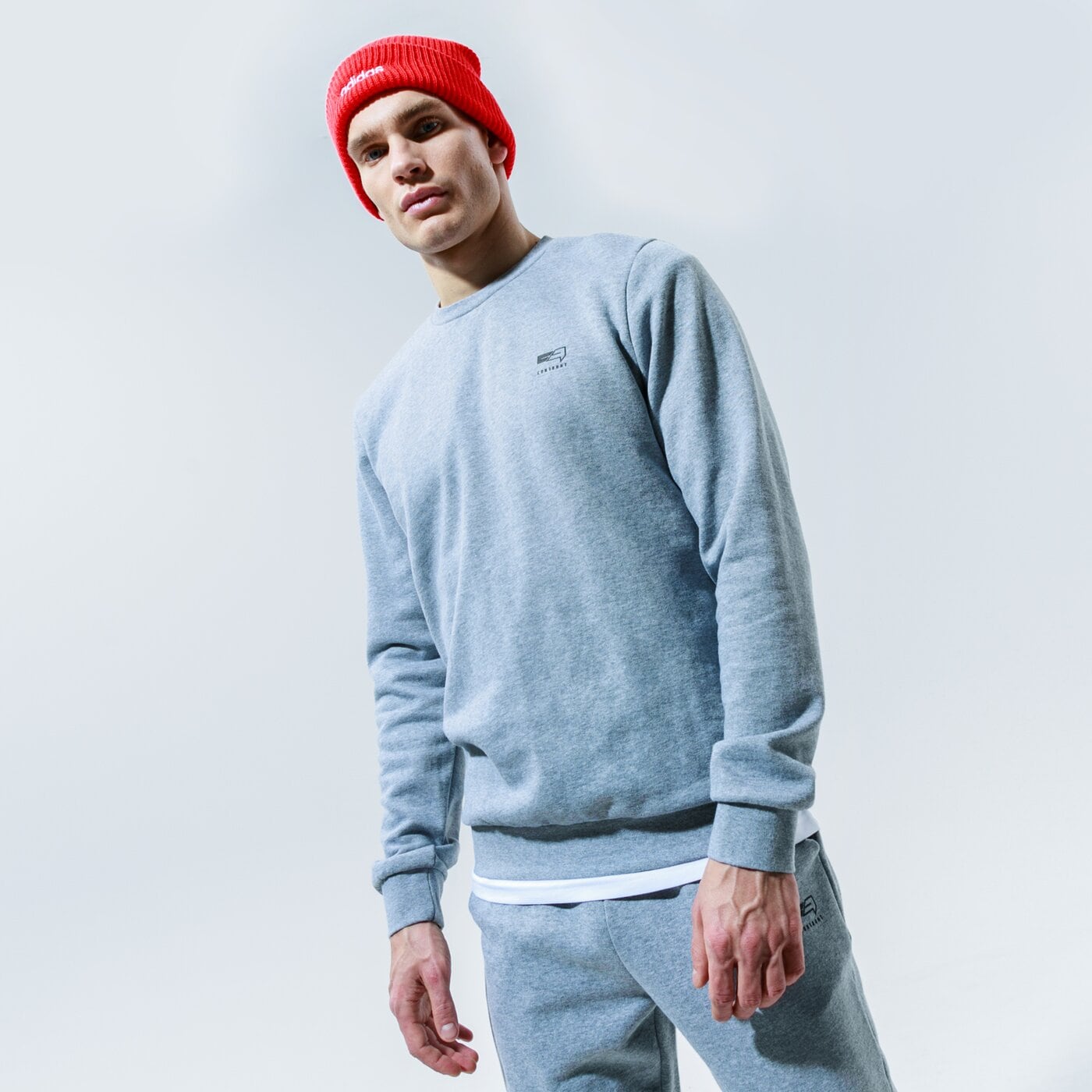 Мъжки суичър CONFRONT СУИТЧЪР ESSENTAL CREW cf320blm39004 цвят сив