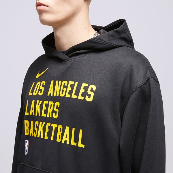 Мъжки суичър NIKE СУИТЧЪР С КАЧУЛКА LAL MNK DF SPTLIGHT PO HDY NBA dx9661-010 цвят черен