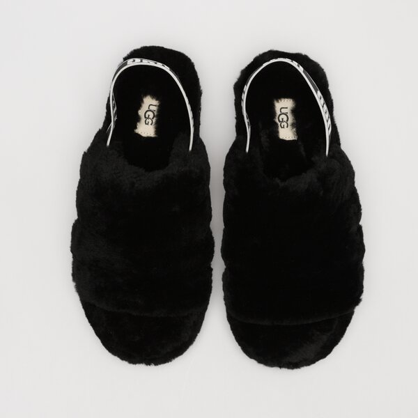 Дамски чехли и сандали UGG FLUFF YEAH 1095119-black цвят черен