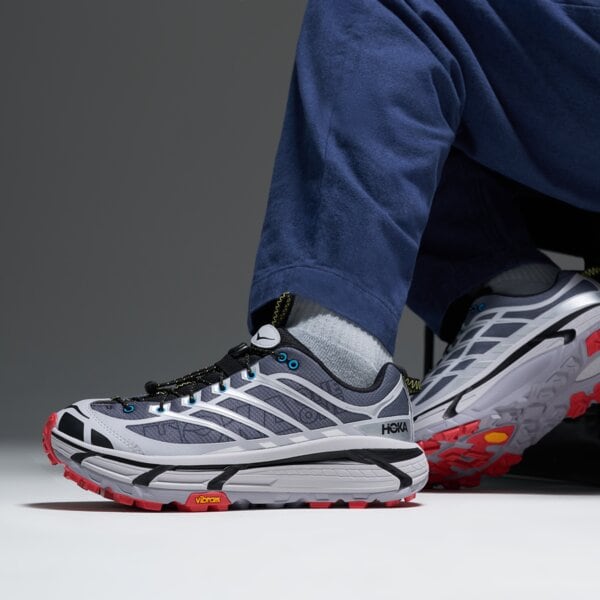 Мъжки маратонки за бягане HOKA MAFATE THREE2 WORDMARK 1175490aryt цвят сив