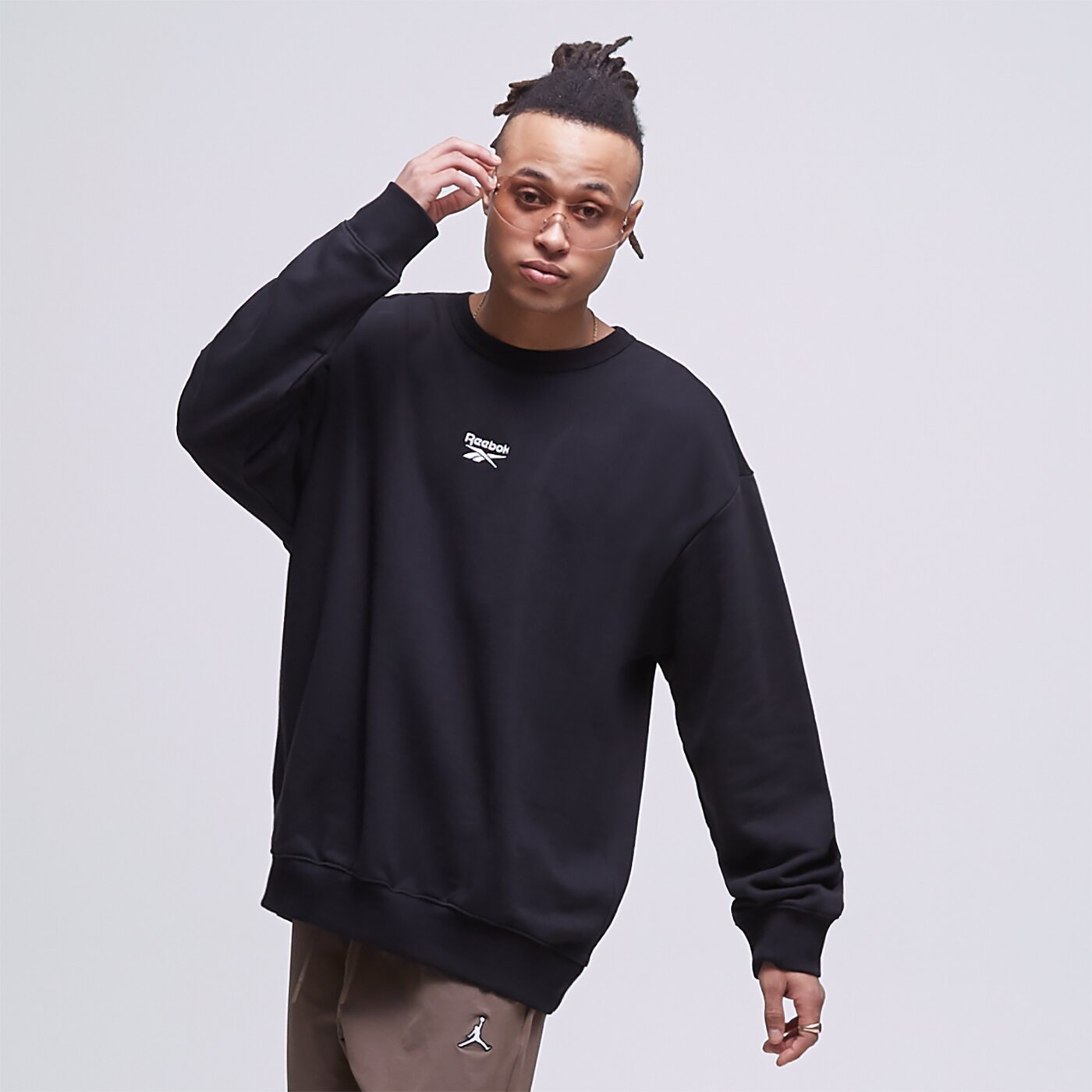 Мъжки суичър REEBOK СУИТЧЪР CL SV CREW hs7145 цвят черен