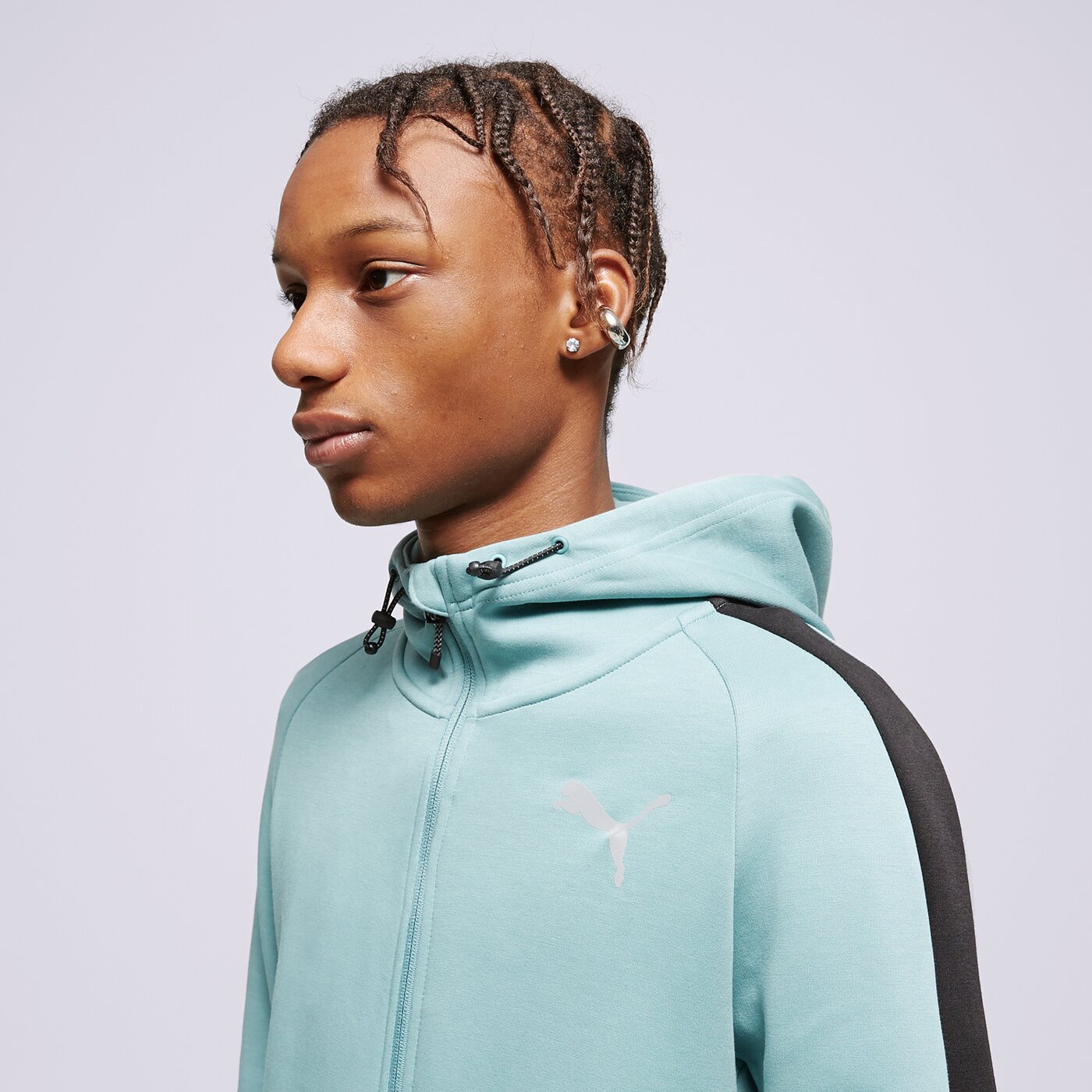 Мъжки суичър PUMA СУИТЧЪР СЪС ЗАКОПЧАВАНЕ С КАЧУЛКА 847401 847401 50 цвят син