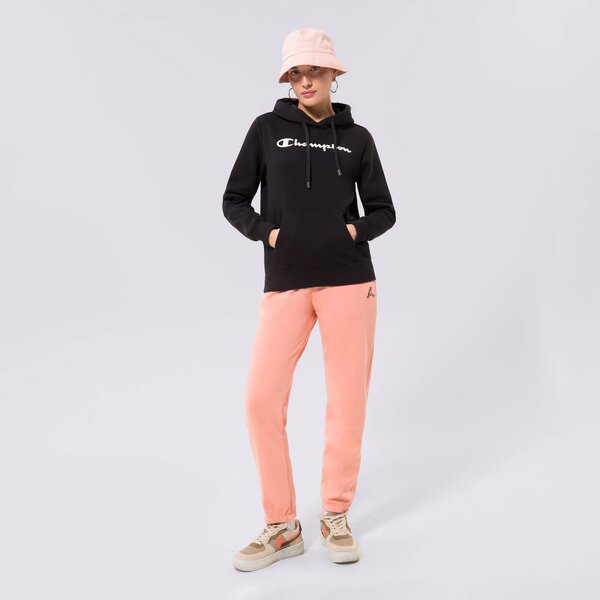 Дамски суичър CHAMPION СУИТЧЪР С КАЧУЛКА HOODED SWEATSHIRT 115687kk001 цвят черен