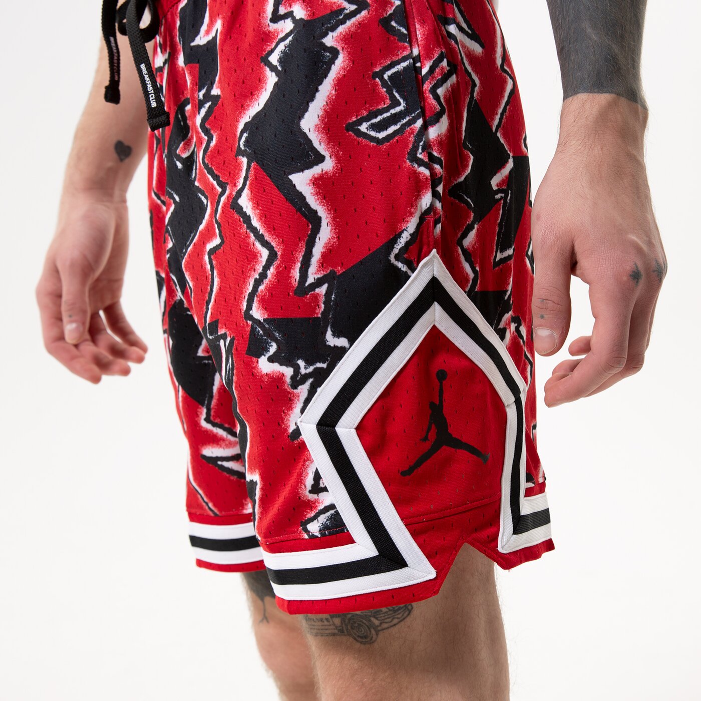 Мъжки къси панталони JORDAN ШОРТИ M J FLT MVP STMT GFX FLC PNT dq7334-687 цвят червен