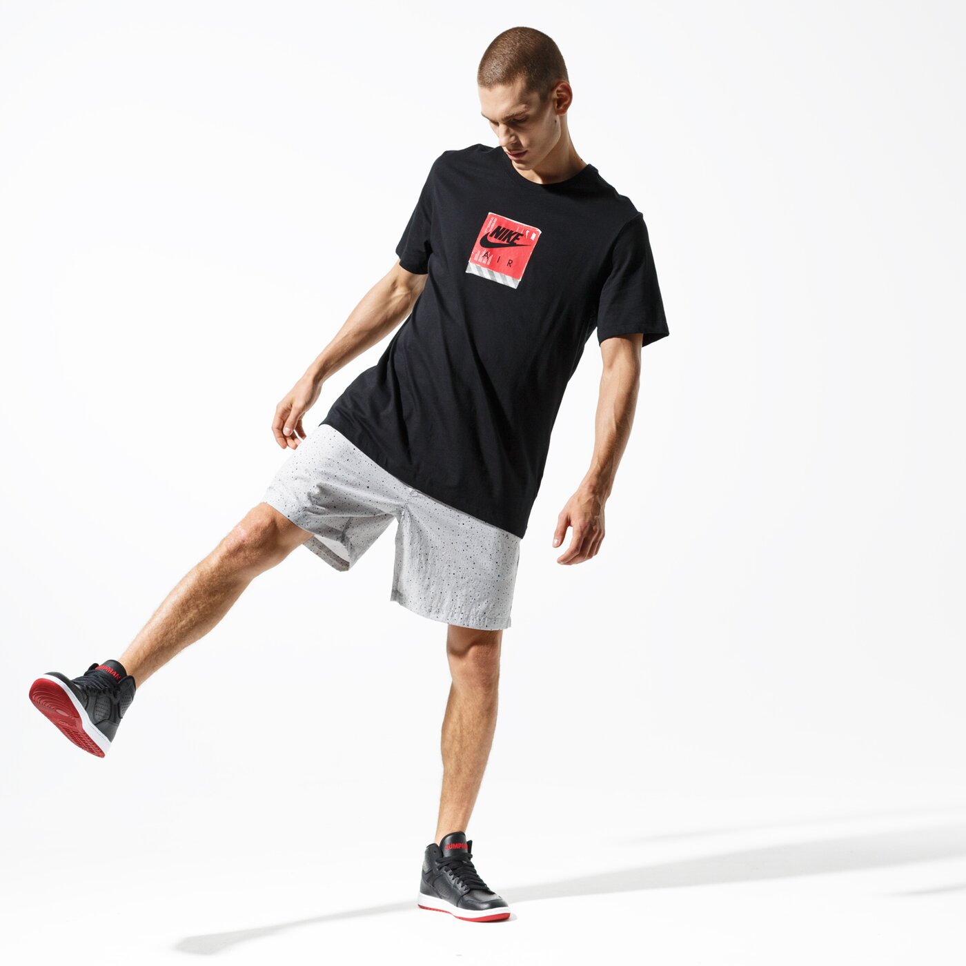 Мъжки къси панталони JORDAN ШОРТИ JUMPMAN CEMENT POOLSIDE 7" SHO ao2842-077 цвят сив