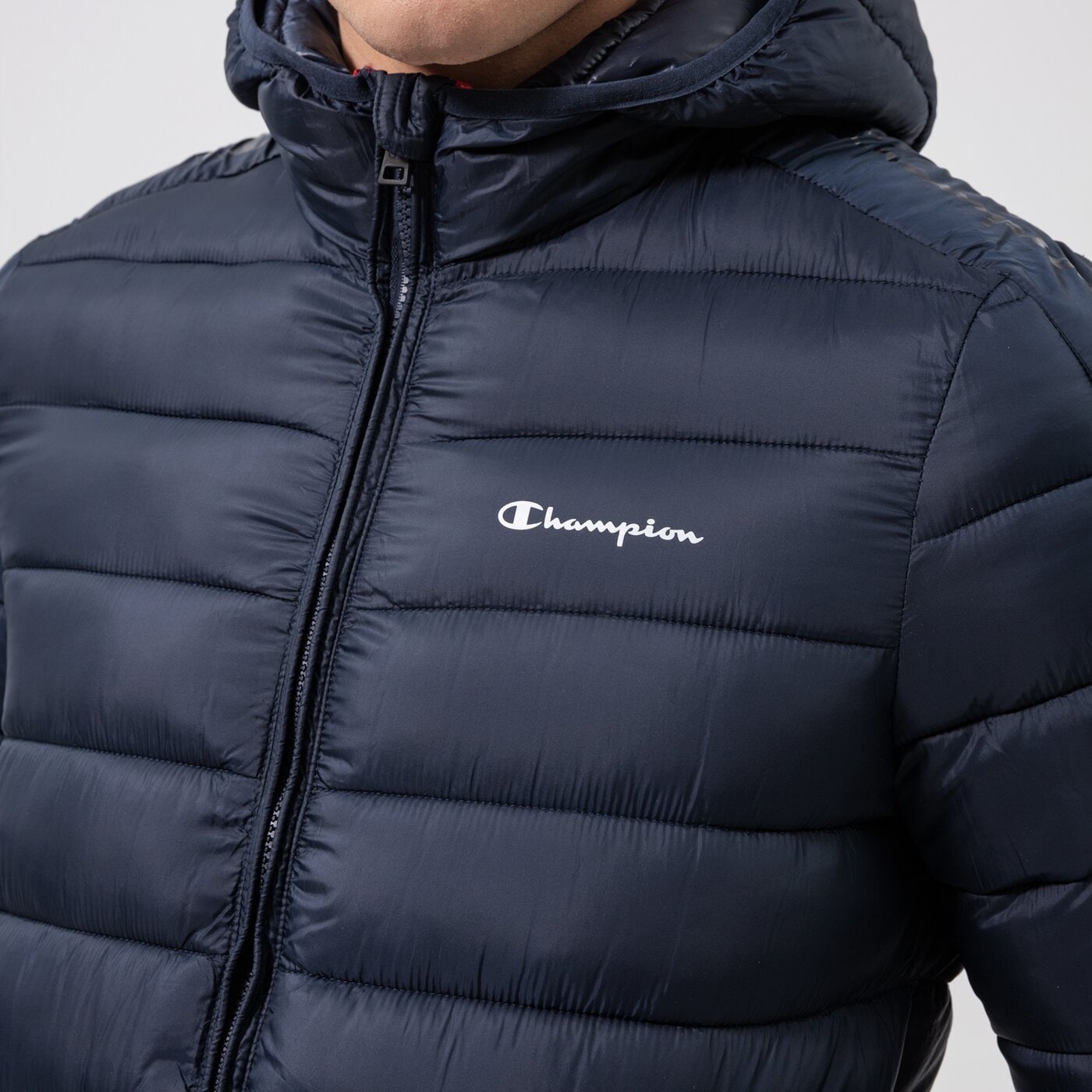 Мъжко зимно яке CHAMPION ЯКЕ ЗИМНО HOODED JACKET 216647bs501 цвят тъмносин