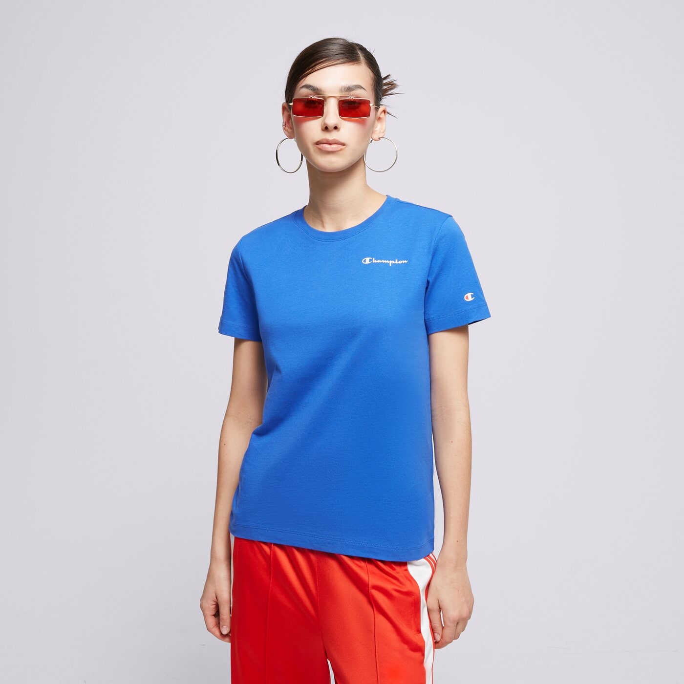 Дамска тениска CHAMPION ТЕНИСКА CREWNECK ТЕНИСКА 116934bs071 цвят син