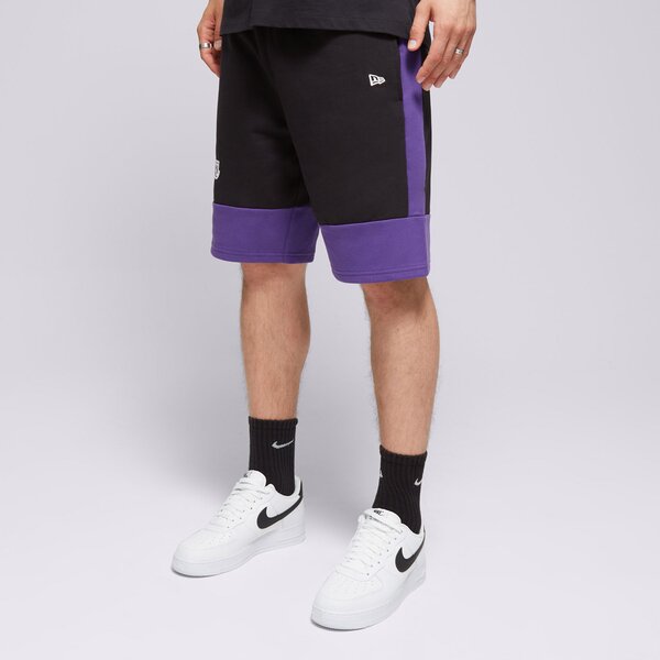 Мъжки къси панталони NEW ERA ШОРТИ NBA COLOUR BLOCK SHORT LAKERS LOS ANGELES LAKE 60416375 цвят черен