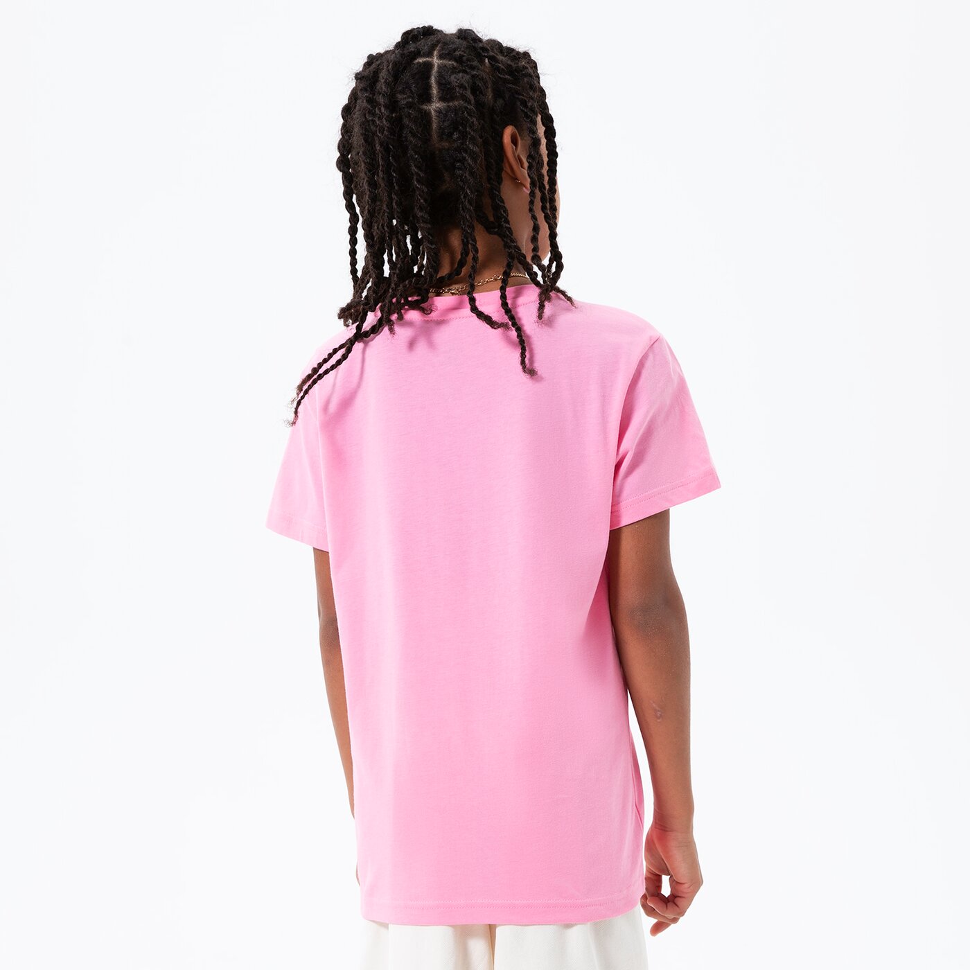 Детска тениска ADIDAS ТЕНИСКА TREFOIL TEE GIRL hk0259 цвят розов