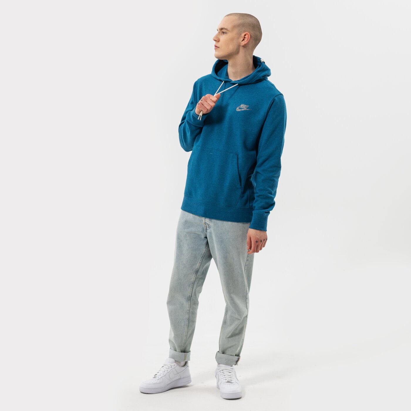 Мъжки суичър NIKE СУИТЧЪР С КАЧУЛКА NSW REVIVAL FLC PO HOODIE C dm5624-404 цвят син