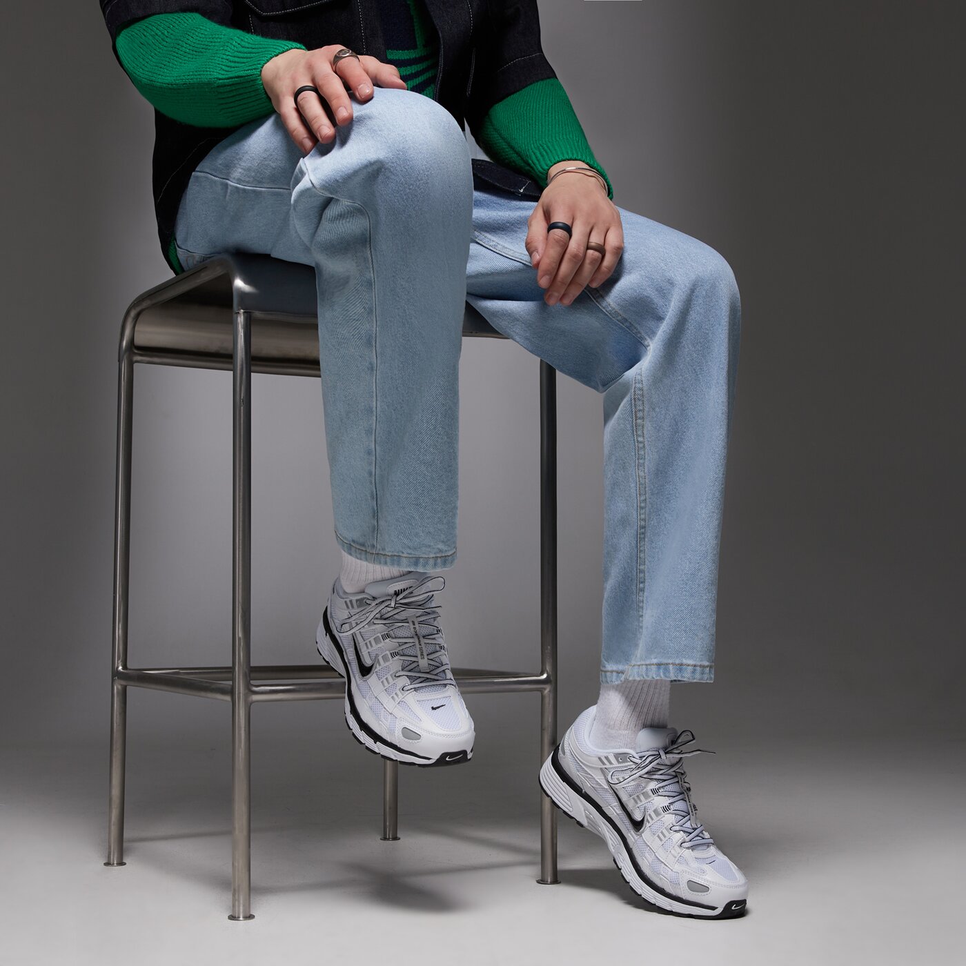 Мъжки маратонки NIKE P-6000 cd6404-107 цвят бял