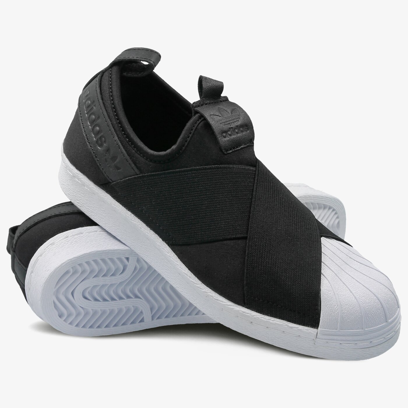 Дамски маратонки ADIDAS SUPERSTAR SLIPON bz0112w цвят черен