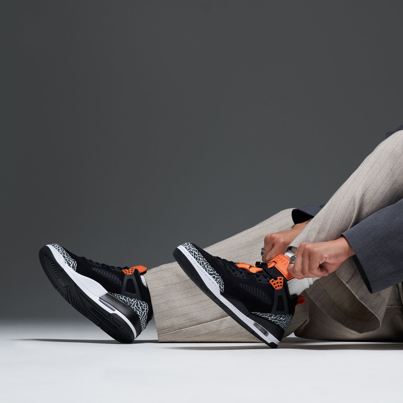 Мъжки маратонки JORDAN SPIZIKE LOW fq1759-008 цвят черен