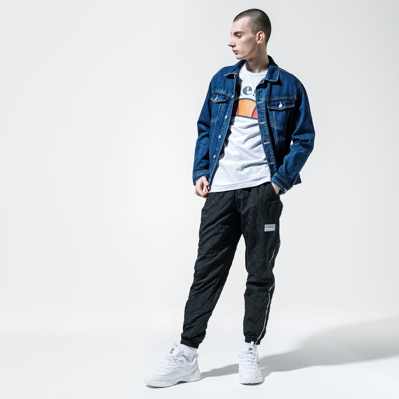 Мъжка тениска ELLESSE ТЕНИСКА TEDI she09993whitemarl цвят сив