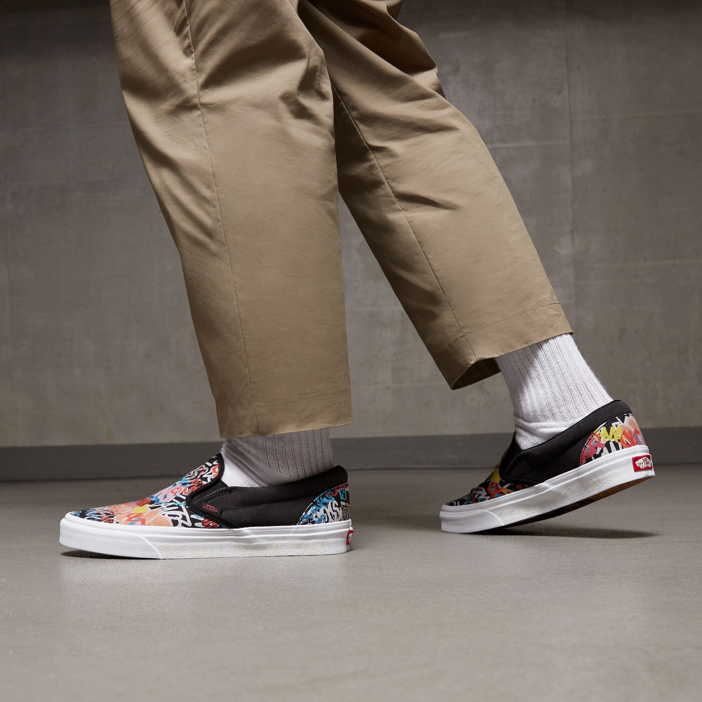 Мъжки маратонки VANS SLIP-ON vn000bvz0zb1 цвят черен