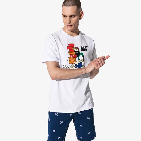 Мъжка тениска NIKE ТЕНИСКА SS M NSW TEE HYPE NIKE 1 SPORTSWEAR ar5075-100 цвят бял
