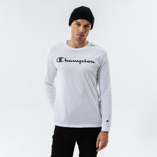 Мъжка тениска CHAMPION ТЕНИСКА CREWNECK LONG SLEEVE ТЕНИСКА 214748ww001 цвят бял