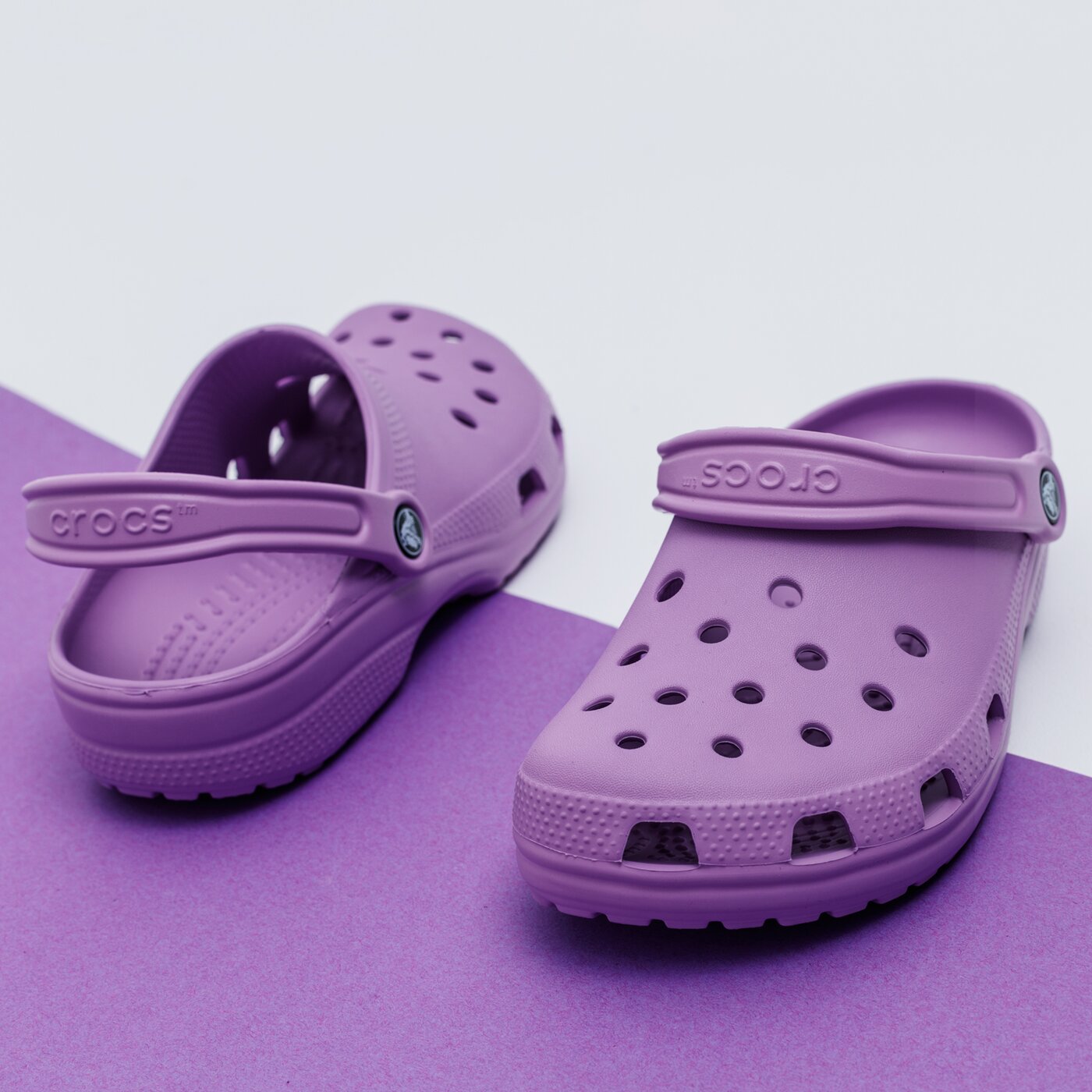 Дамски чехли и сандали CROCS CLASSIC 10001-5pr цвят виолетов