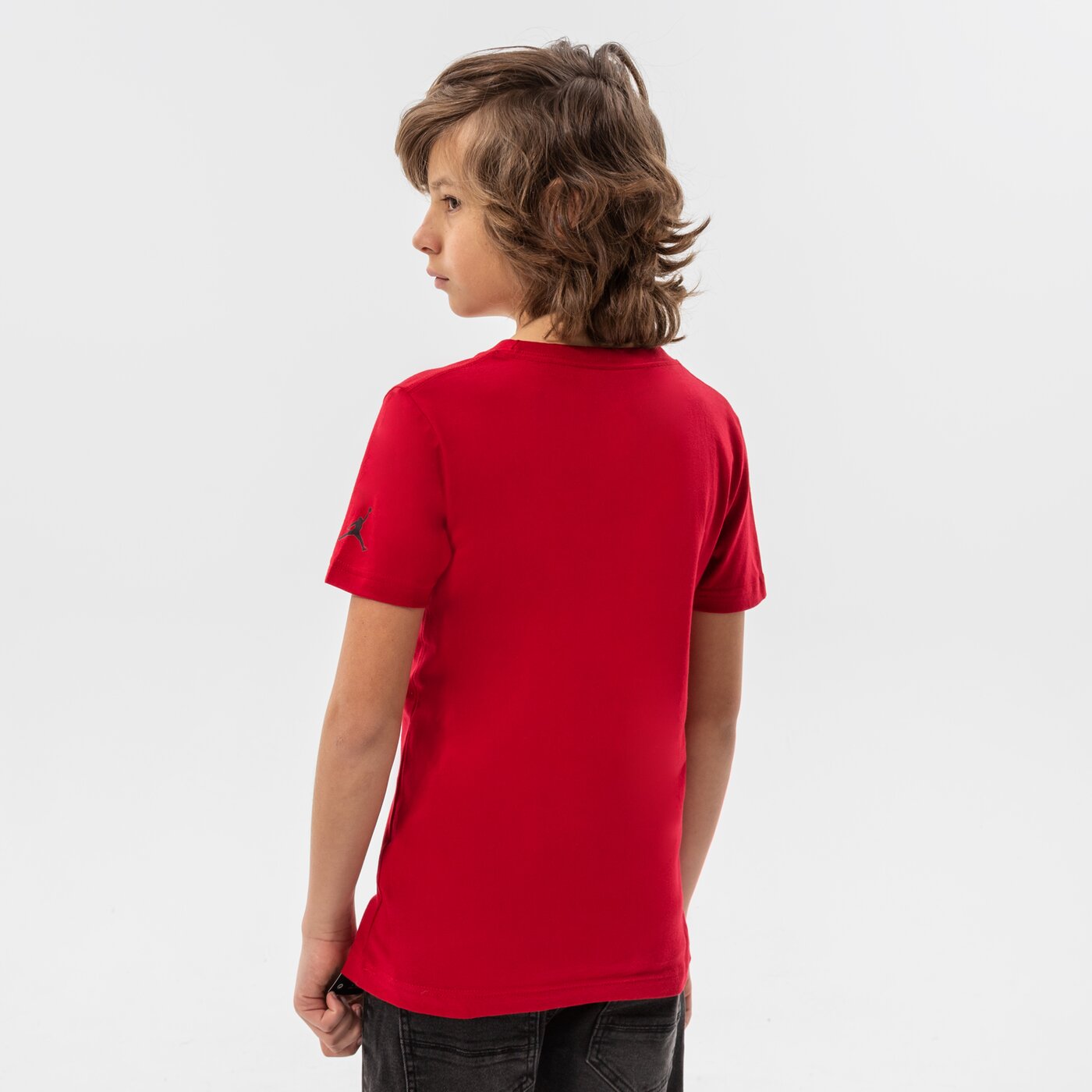 Детска тениска JORDAN ТЕНИСКА JORDAN HOOP STYLE SS TEE BOY 95b231-r78 цвят червен