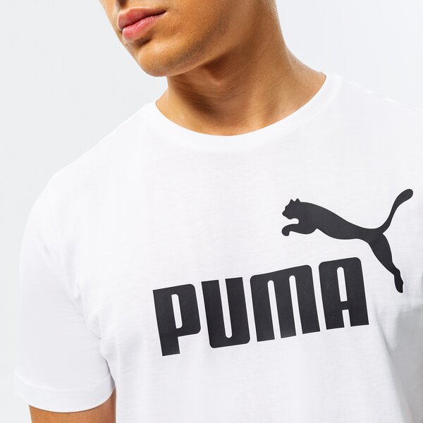 Мъжка тениска PUMA ТЕНИСКА ESS LOGO TEE 586666 02 цвят бял