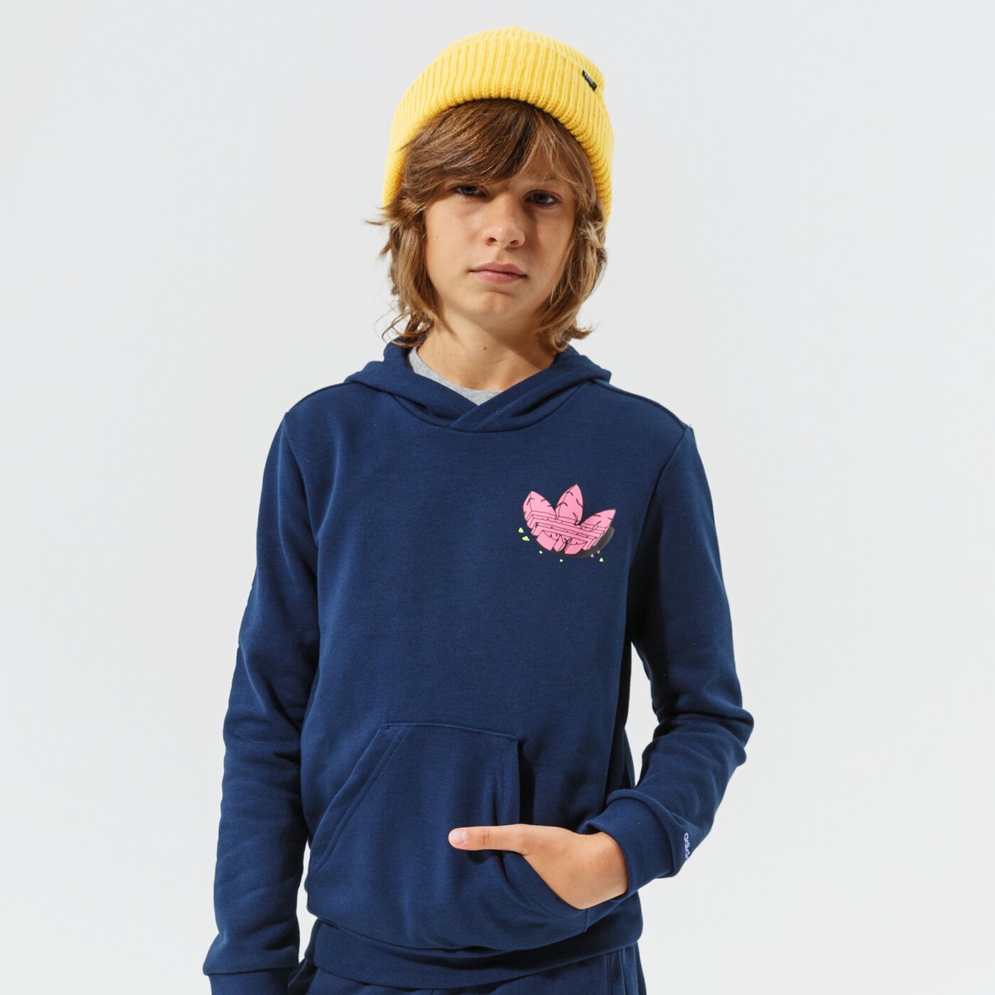 Детски суичър ADIDAS СУИТЧЪР С КАЧУЛКА HOODIE BOY h22639 цвят тъмносин