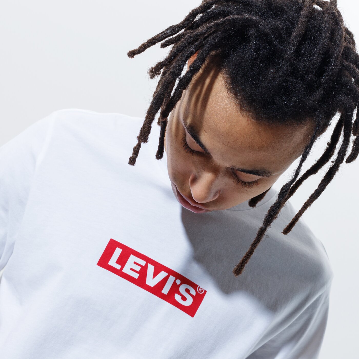 Мъжка тениска LEVI'S ТЕНИСКА BOXTAB GRAPHIC TEE 85785-0000 цвят бял