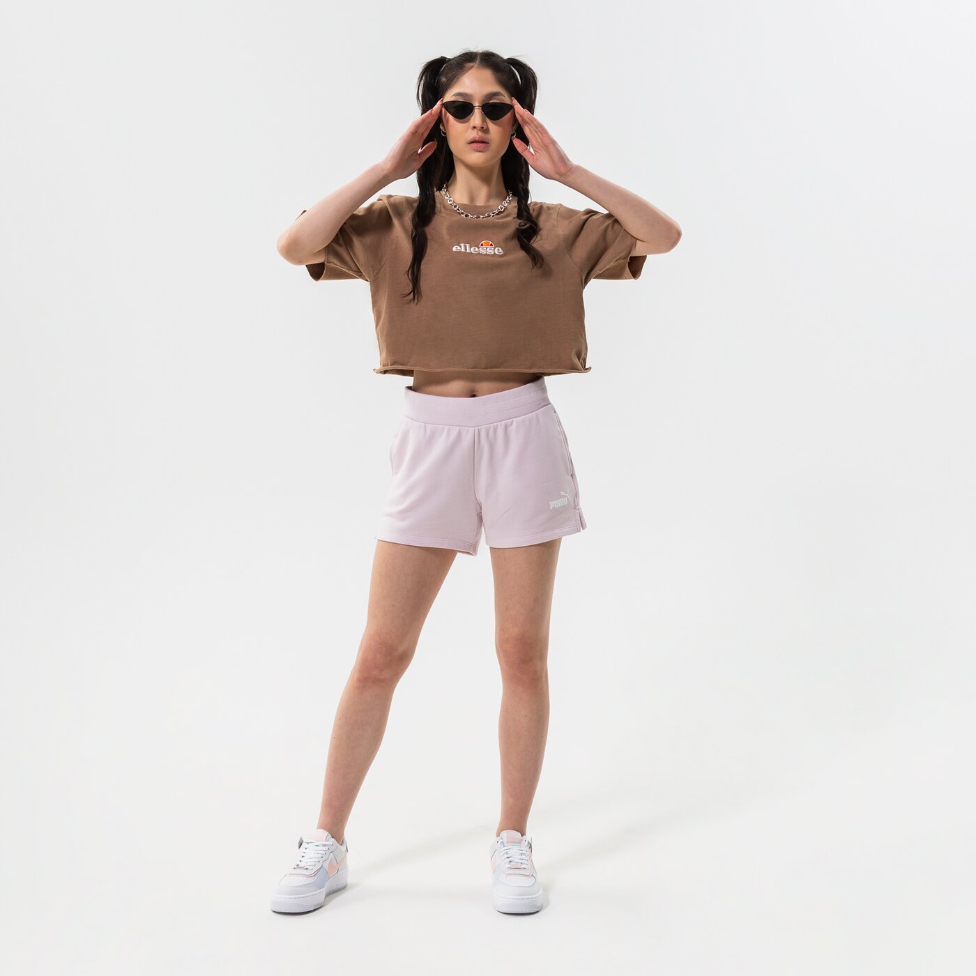 Дамски къси панталони PUMA ШОРТИ ESS 4" SWEAT TR (S) 586825 17 цвят виолетов