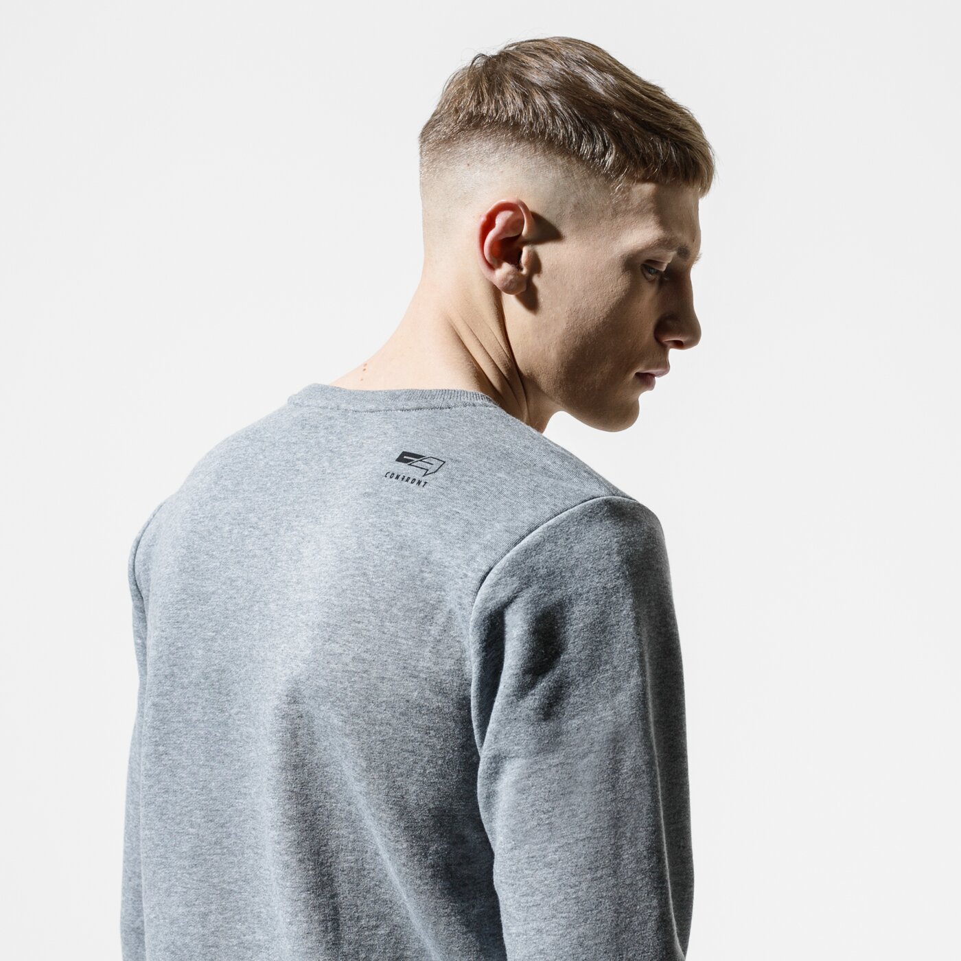 Мъжки суичър CONFRONT СУИТЧЪР JOFFREY cf120blm59001 цвят сив