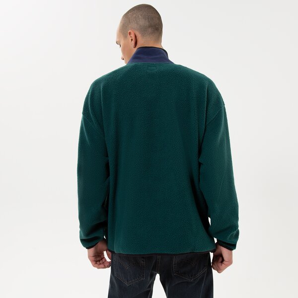 Мъжки суичър LEVI'S ПОЛАР ПОЛАР FLEECE MOCK NECK a3301-0001 цвят зелен