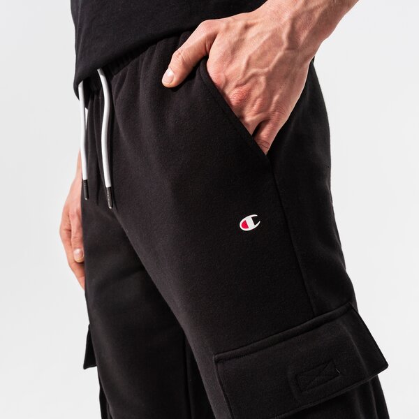Мъжки панталони CHAMPION ПАНТАЛОНИ RIB CUFF CARGO PANT 217421kk001 цвят черен