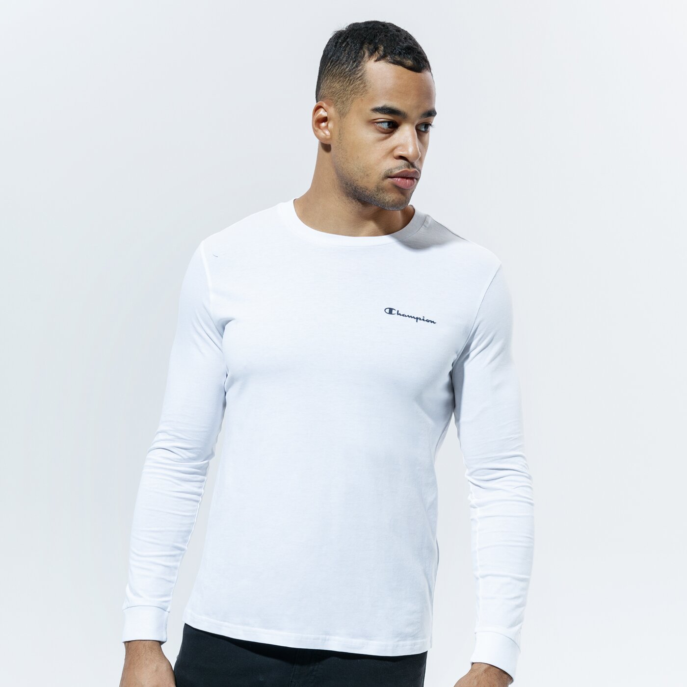 Мъжка тениска CHAMPION ТЕНИСКА LONG SLEEVE CREWNECK ТЕНИСКА 214756ww001 цвят бял